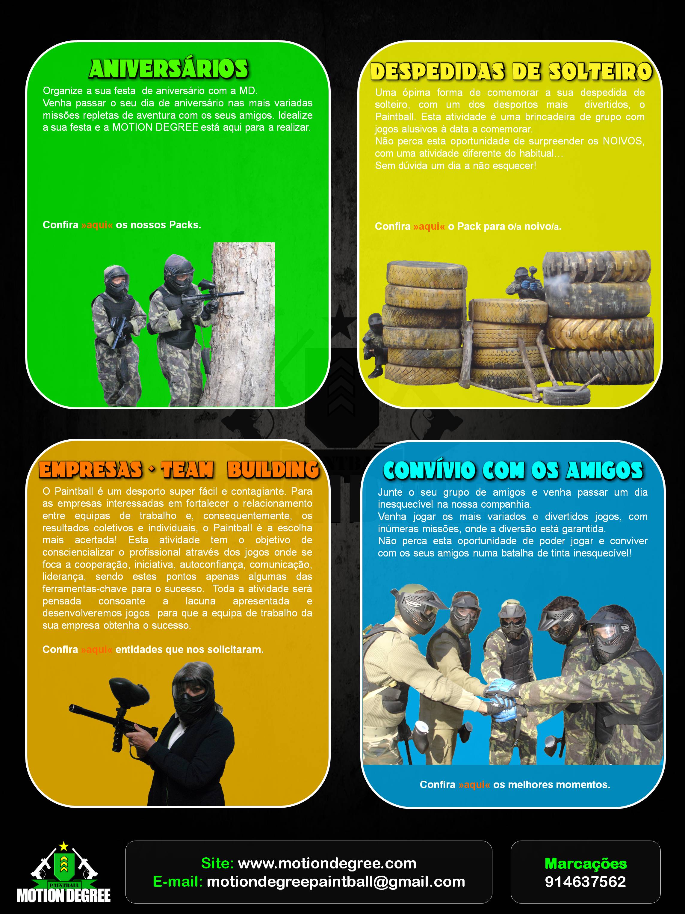 Organize o seu jogo de Paintball - Aniversários, Despedias de Solteiro, Empresas · Team Building, Convívio com os Amigos.